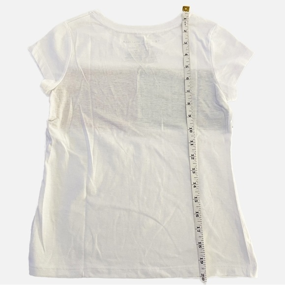 TOMMY HILFIGER Girl’s Short-Sleeve Pieced Flag Round Neck Tee - Medium (8/10) - Picture 7 of 9